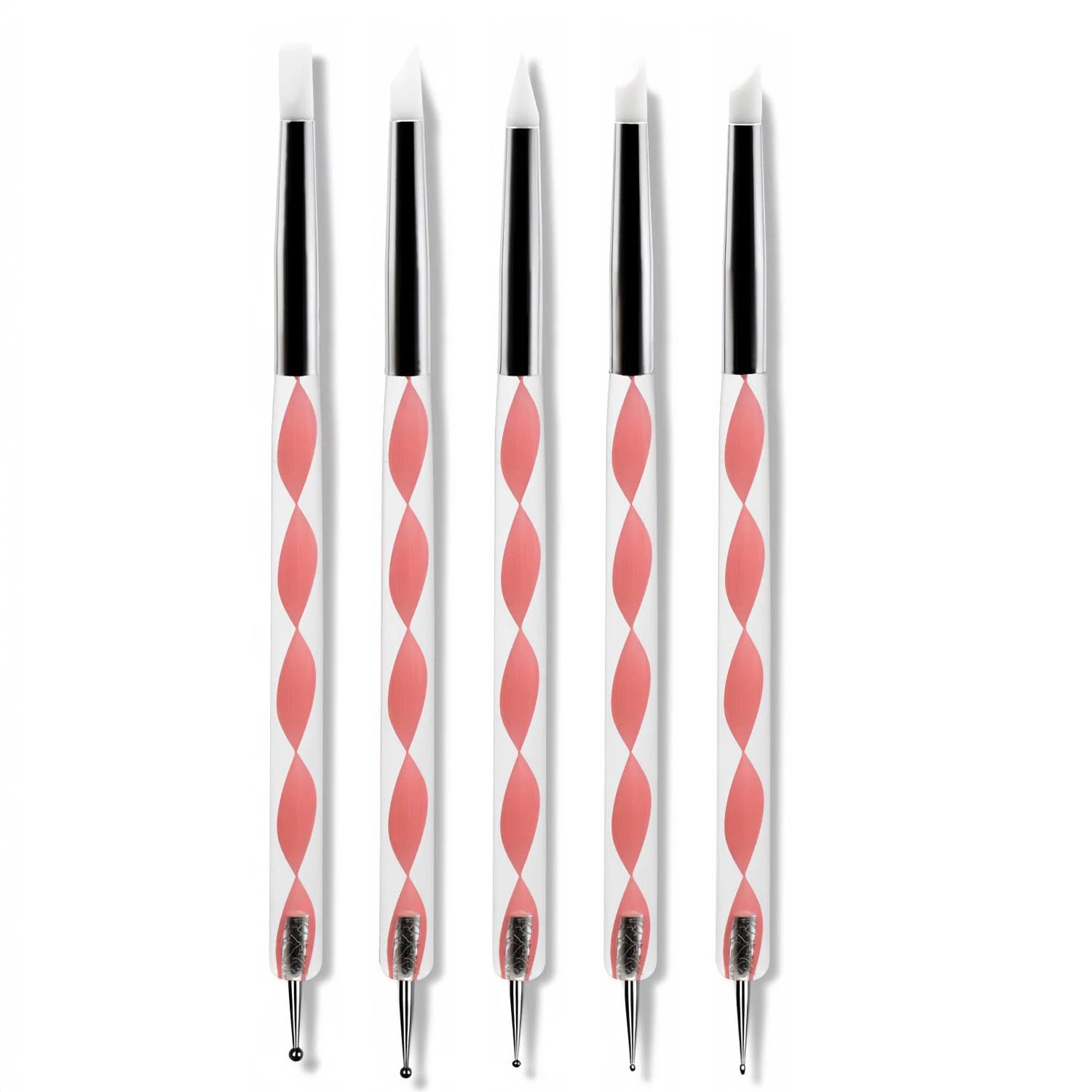 21Pcs Nail Art Brush Set with 15 Brushes, 5 Dotting Pens & Palette – Essential DIY Manicure Tool Kit for Nail Artists and Beginn