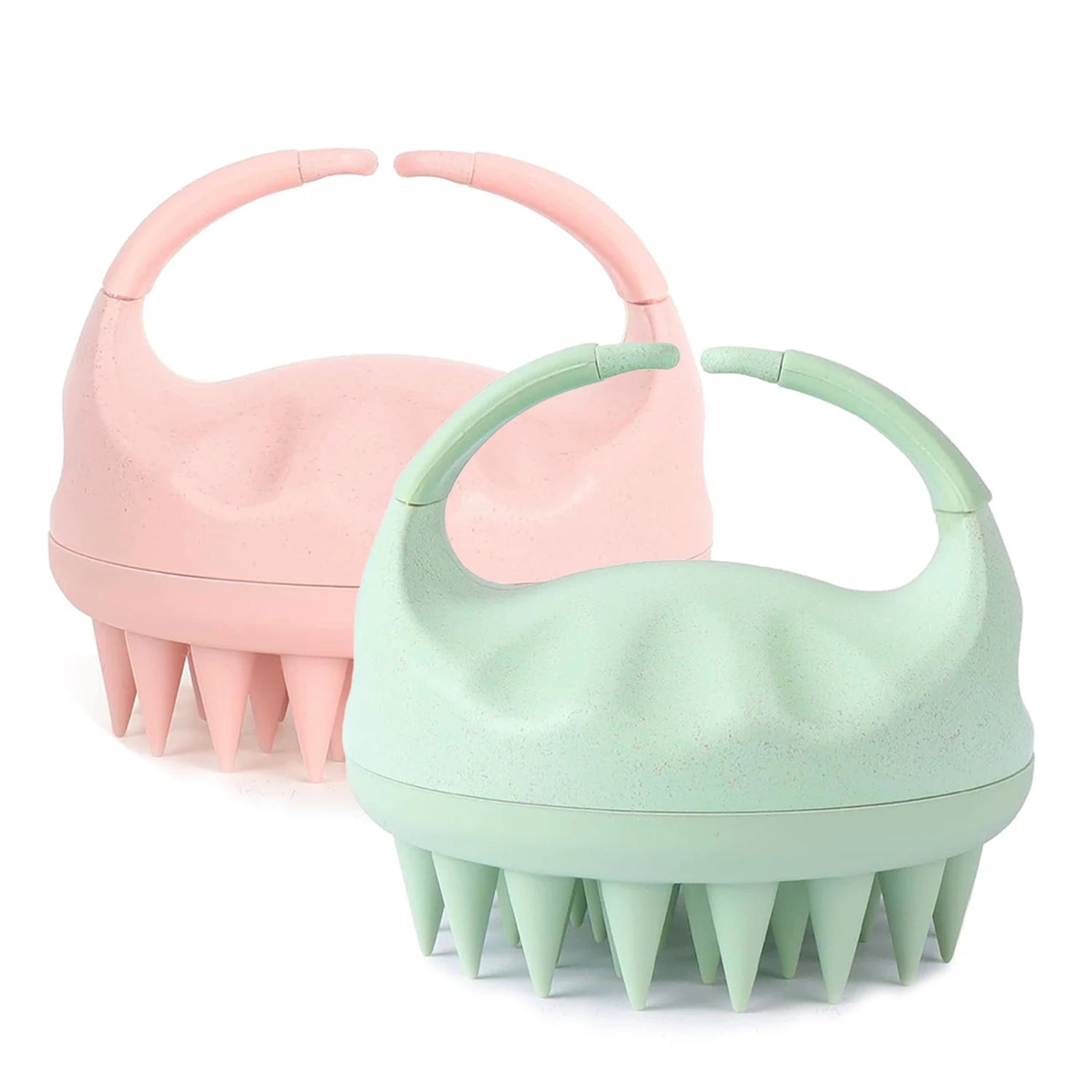 CALIYI 1/2 pcs Scalp Massage Shampoo Showering Brush Comb Scalp Cleaning Silicone Brush Scalp Care Stop Itch Bath Tools