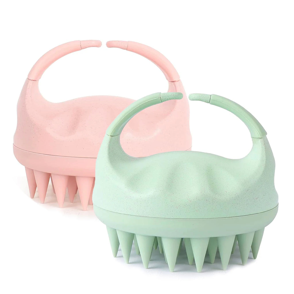CALIYI 1/2 pcs Scalp Massage Shampoo Showering Brush Comb Scalp Cleaning Silicone Brush Scalp Care Stop Itch Bath Tools