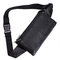 Men Waist Fanny Pack Belt Hip Bag Purse Genuine Leather Travel Fashion Real Cowhide Male Shoulder Sling Chest Cross Body Bag