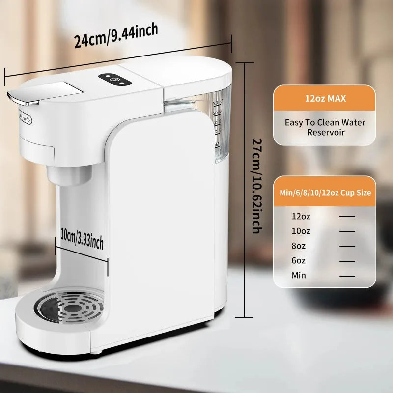 【Hot Sale】 Commercial Coffee Machine Portable Mini Espresso Machine Desk Mini Coffee Maker Energy Saving Mode Quiet Office Coff