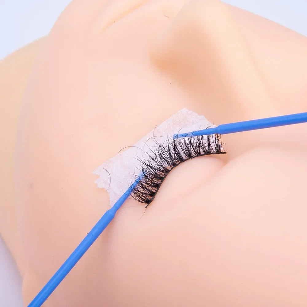 1000/500PCS Eyelash Cleaning Brush Highly Colorful Beauty Makeup Clean Remover Tool Wholesaler Crystal Brush Eyelash Micro Brush