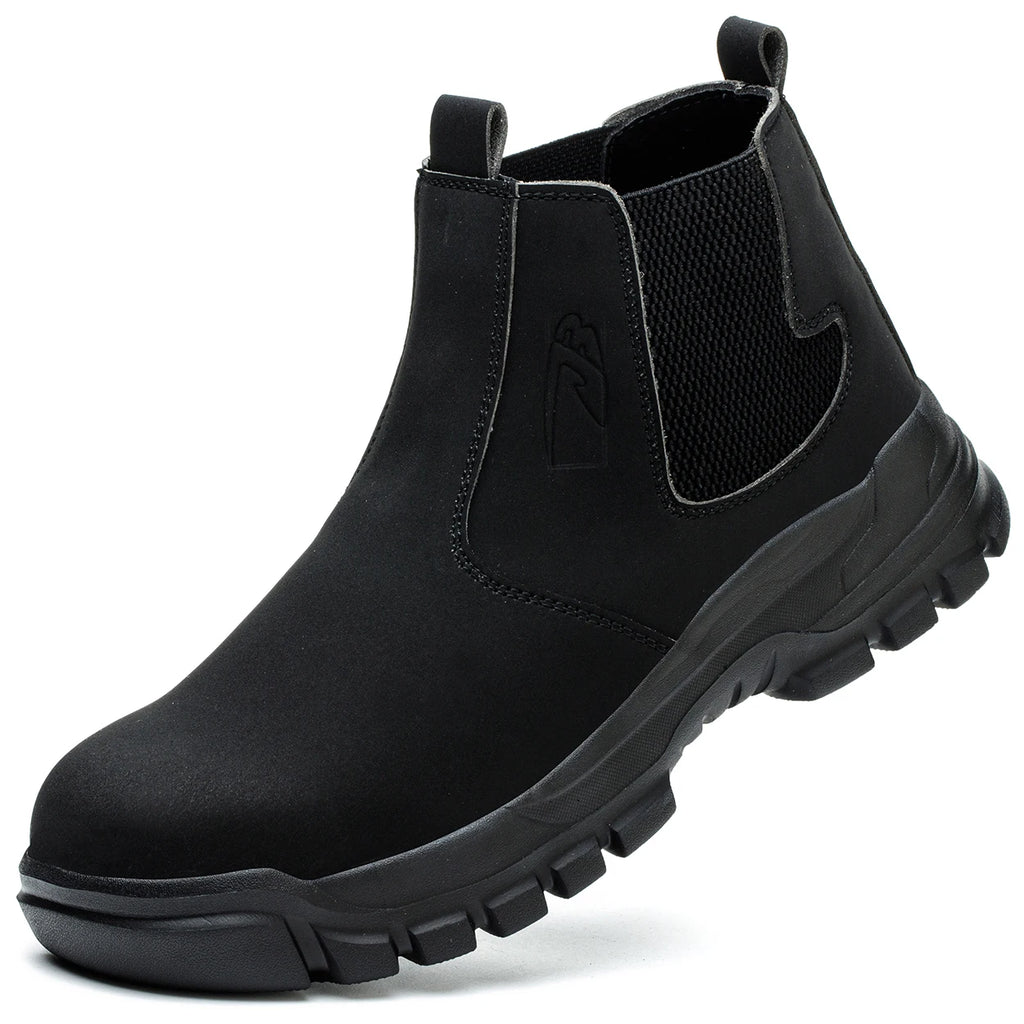 Steel Toe Safety Shoes Men Work Safety Boots Lightweight Breathable Comfortable Sneakers Men Boots Slip-resistant shoes