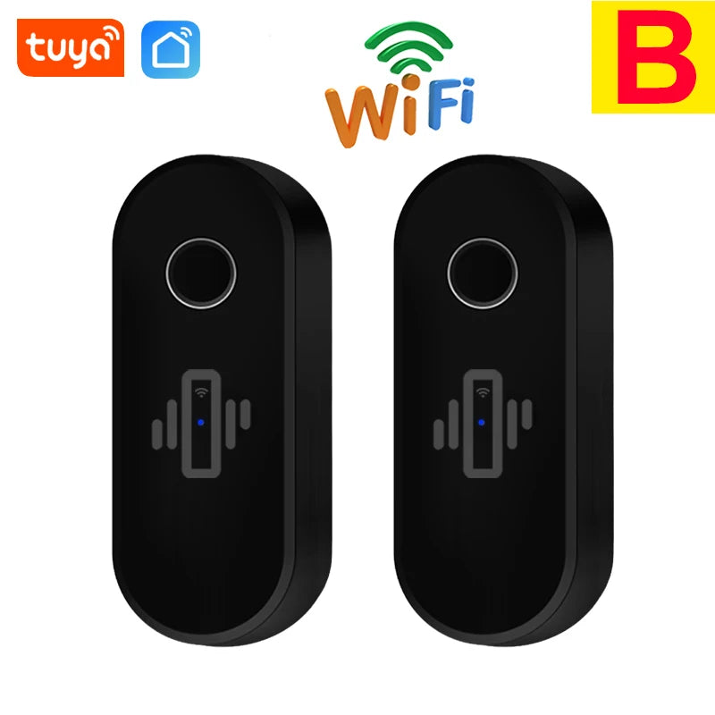 Tuya WiFi Vibration Detector Glass Broken Sensor Alarm Adjustable Sensitivity Optional For Door Window Glass Wall Cabinet Safe