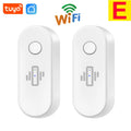 Tuya WiFi Vibration Detector Glass Broken Sensor Alarm Adjustable Sensitivity Optional For Door Window Glass Wall Cabinet Safe