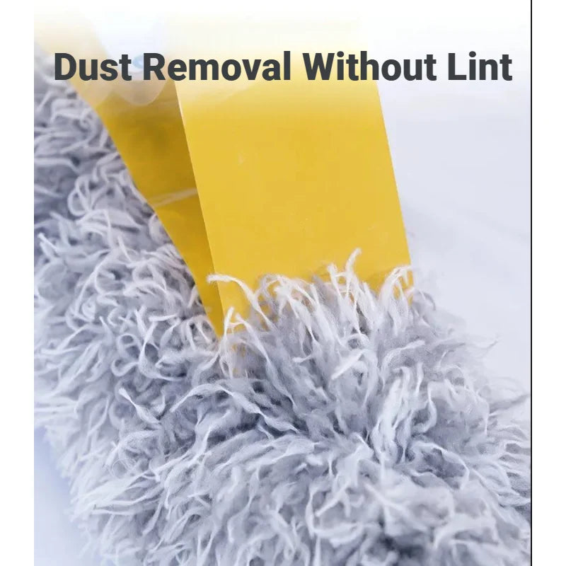 Cleaning Duster Lightweight Flexible Telescopic Stainless Steel Microfiber Gap Dust Removal Household Cleaner Feather Brush