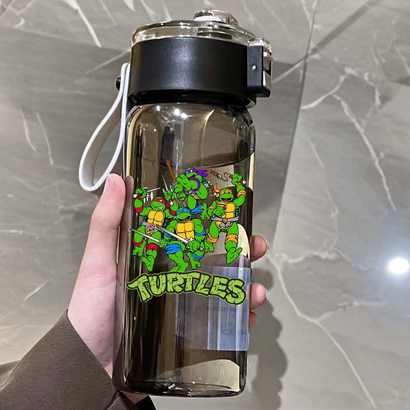 Teenage Mutant Ninja Turtles Water Bottle Portable Sports Water Cup Handy Cup Outdoor Travel Office Essential Water Bottles Gift