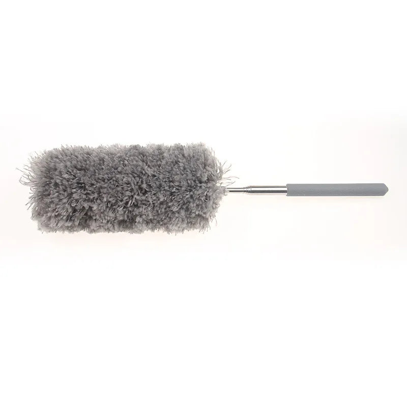 Cleaning Duster Lightweight Flexible Telescopic Stainless Steel Microfiber Gap Dust Removal Household Cleaner Feather Brush