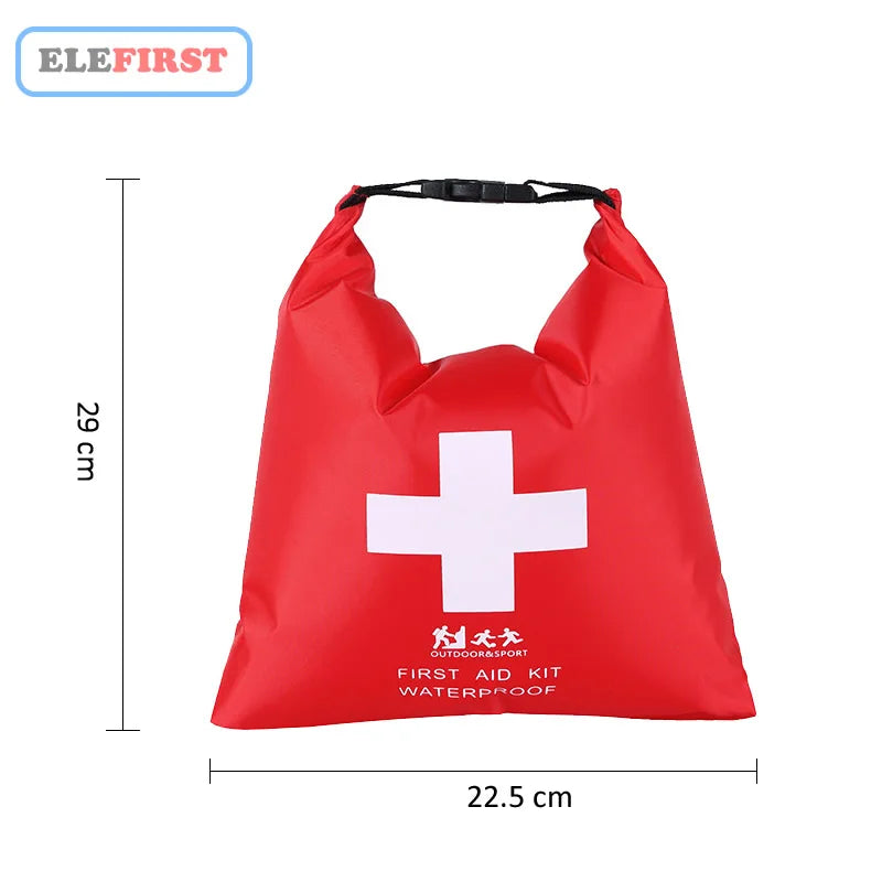 Portable Waterproof First Aid Kit Bag 1.2L Outdoor Camp Medical Bag For Beach Travel Adventure Supplies Organizing Case