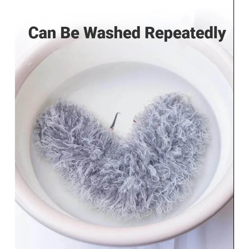 Cleaning Duster Lightweight Flexible Telescopic Stainless Steel Microfiber Gap Dust Removal Household Cleaner Feather Brush