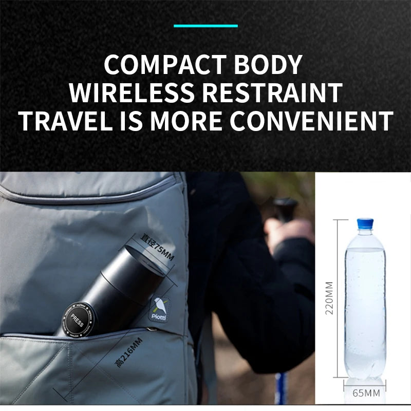 Portable Nespresso coffe maker Espresso Rechargeable Coffee Machine Outdoor Travebuilt-In Battery Extraction Powder & Capsule
