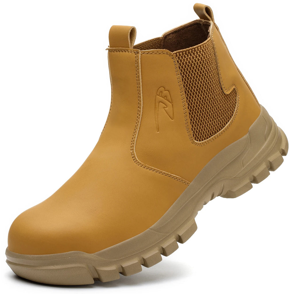 Steel Toe Safety Shoes Men Work Safety Boots Lightweight Breathable Comfortable Sneakers Men Boots Slip-resistant shoes