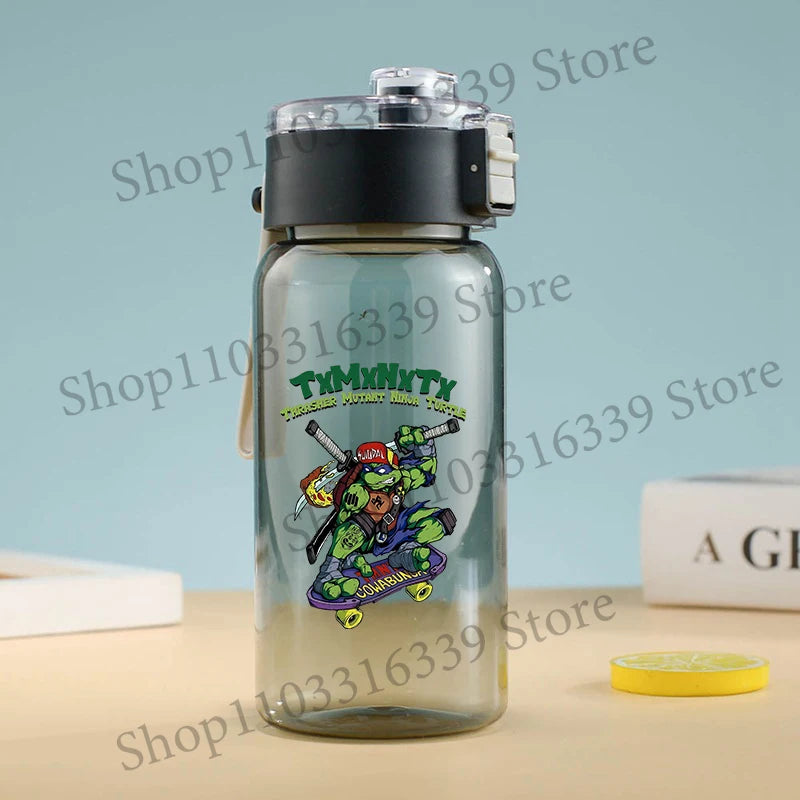 Teenage Mutant Ninja Turtles Water Bottle Portable Sports Water Cup Handy Cup Outdoor Travel Office Essential Water Bottles Gift
