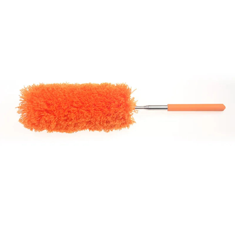 Cleaning Duster Lightweight Flexible Telescopic Stainless Steel Microfiber Gap Dust Removal Household Cleaner Feather Brush