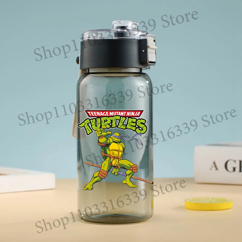 Teenage Mutant Ninja Turtles Water Bottle Portable Sports Water Cup Handy Cup Outdoor Travel Office Essential Water Bottles Gift