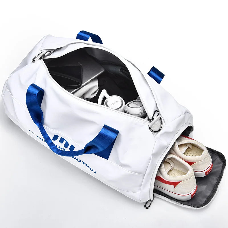 Fitness Duffel Isolated Wet Storage Compartment Oversized Gear Bag for Tennis & Pickleb Crossbody Sports Bag Yoga Bag Travel Bag