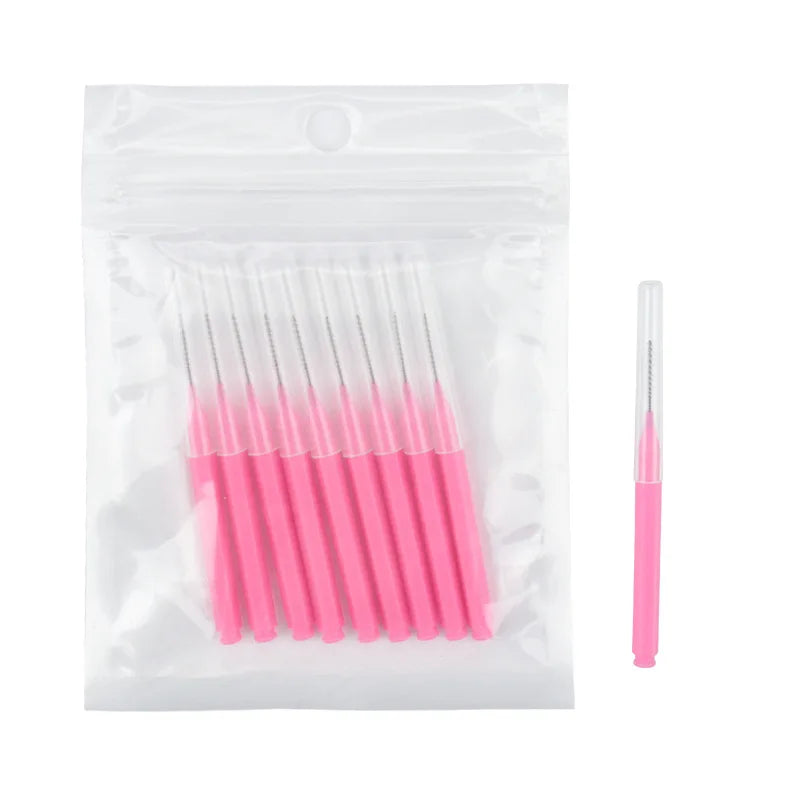 Interdental Brush Box Interdental Brush 20 Pieces Clean Tooth Gap Braces Gap Straight Orthodontic Interdental Brush
