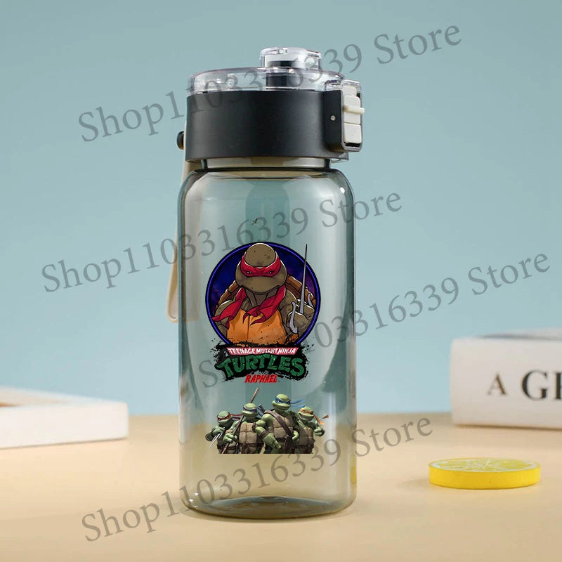 Teenage Mutant Ninja Turtles Water Bottle Portable Sports Water Cup Handy Cup Outdoor Travel Office Essential Water Bottles Gift