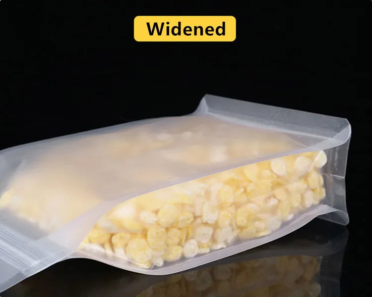 100PCS 3D Frosted Plastic Ziplock Bag DIY Logo Print Matte Snack Sugar Candy Spice Tea Wedding Birthday Gift Packaging Pouches