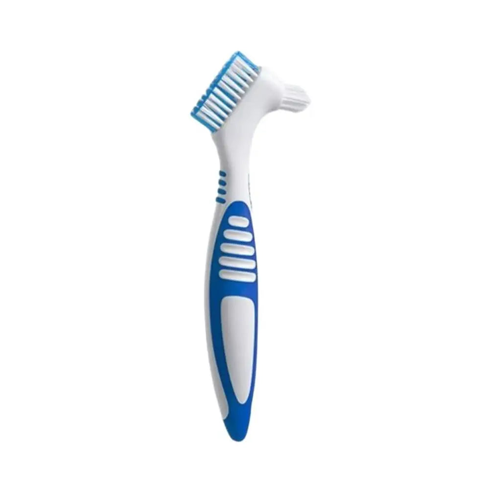 Double Sided Denture Toothbrush Cleaning Brush Denture Brush Invisible Braces Orthodontic Retainer Descaling Brush 1Pc