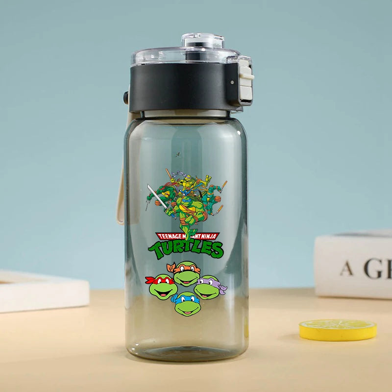 Teenage Mutant Ninja Turtles Water Bottle Portable Sports Water Cup Handy Cup Outdoor Travel Office Essential Water Bottles Gift
