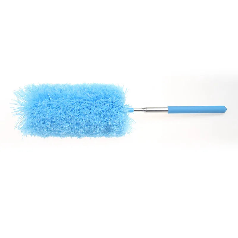 Cleaning Duster Lightweight Flexible Telescopic Stainless Steel Microfiber Gap Dust Removal Household Cleaner Feather Brush