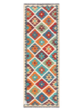 Maimana Kilim Rug – 190 x 66 cm | Handwoven Flatweave Rug