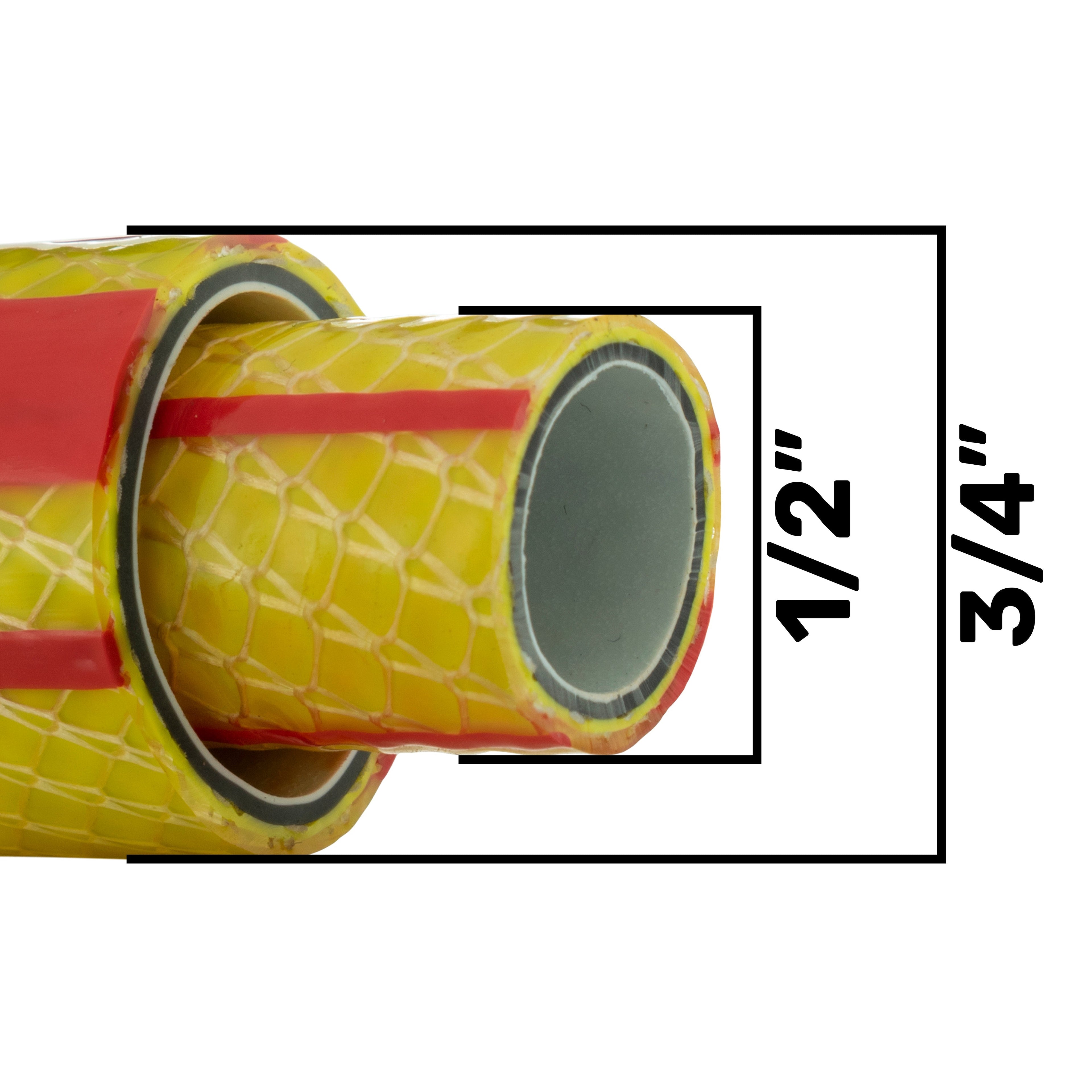 Premium Gold Garden Hose – 6-Layer 3/4in | Outdoor Watering Kit