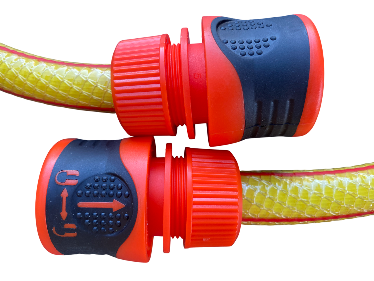 Premium Garden Hose – Yellow with Orange Lock Connectors | Irrigation Kit