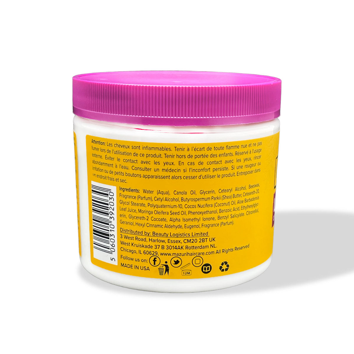 Mazuri Leave-In Collection Intensive Repair Cream 453g | Damaged Hair Treatment