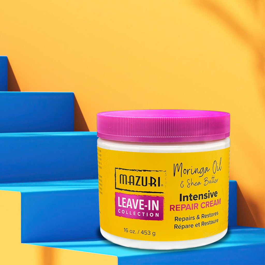 Mazuri Leave-In Collection Intensive Repair Cream 453g | Damaged Hair Treatment