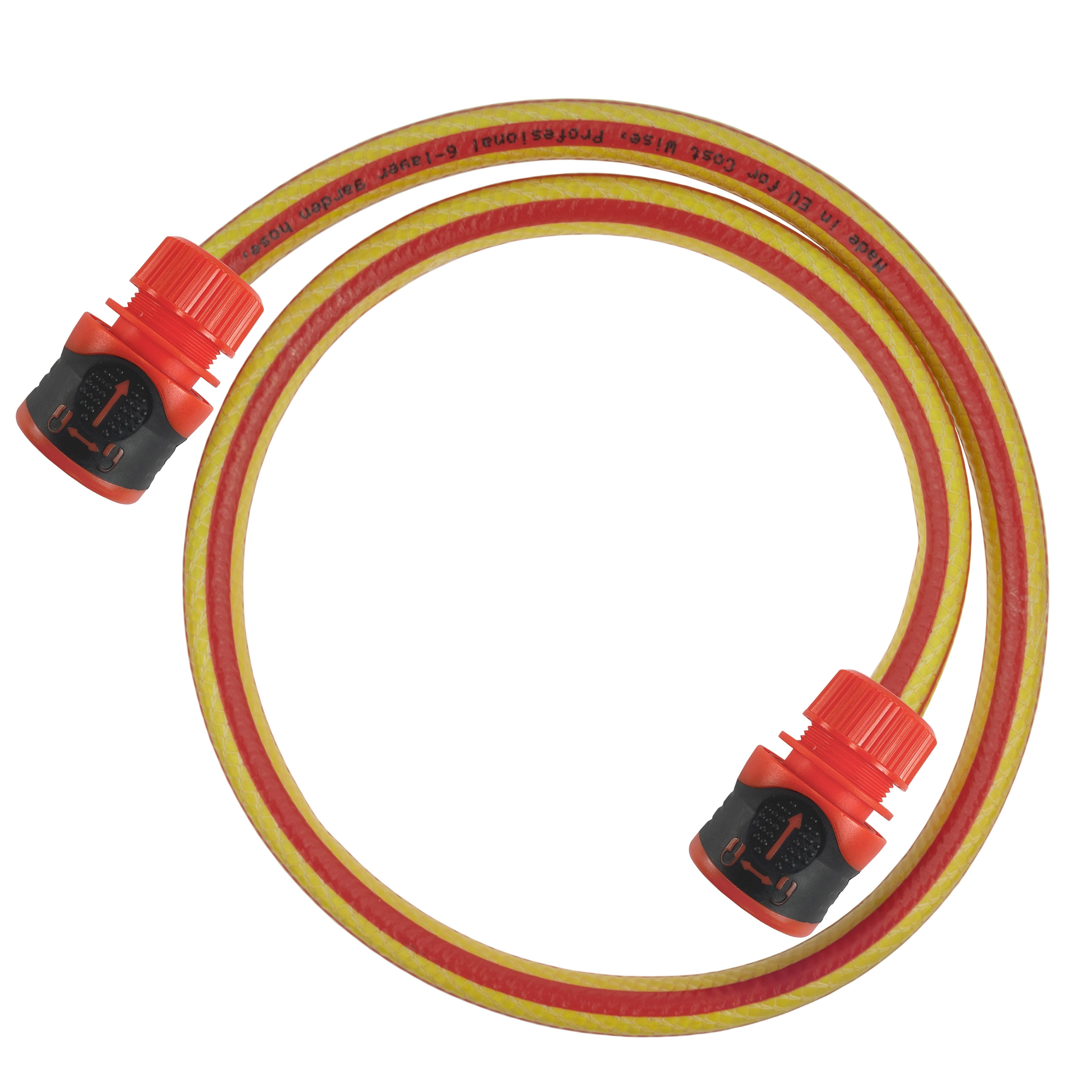 Premium Garden Hose – Yellow with Orange Lock Connectors | Irrigation Kit