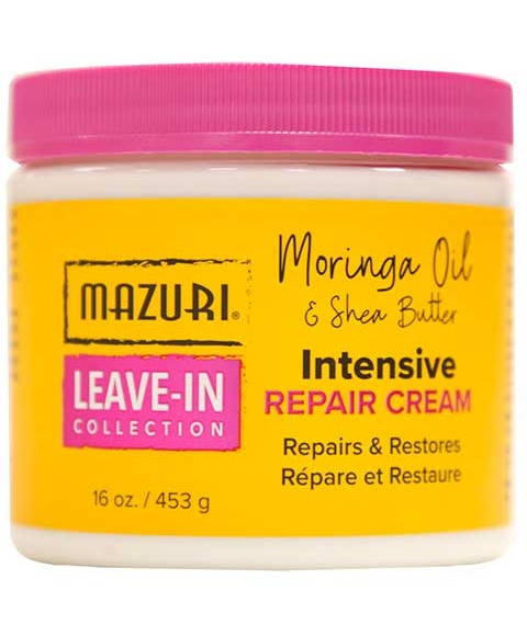 Mazuri Leave-In Collection Intensive Repair Cream 453g | Damaged Hair Treatment