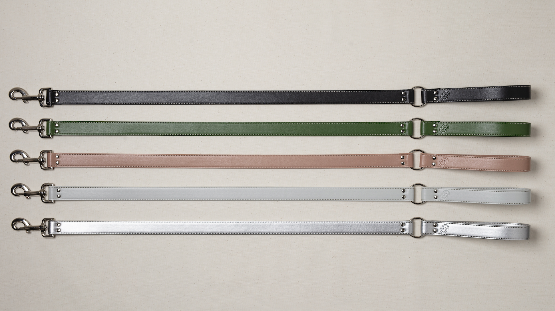 Black Vegan Apple Leather Dog Lead | Eco-Friendly Pet Accessory