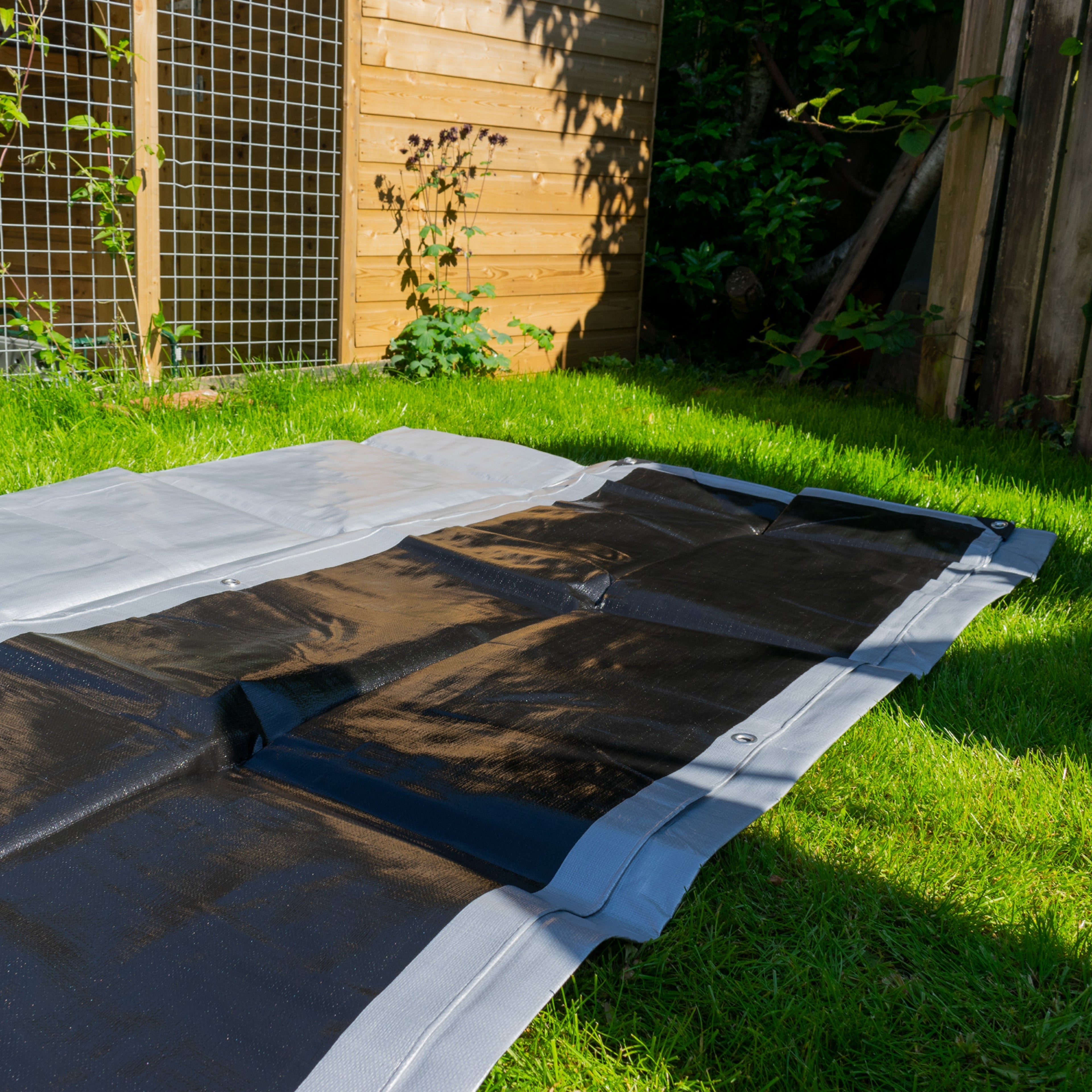 Heavy Duty Waterproof Tarpaulin – Silver XL 5m x 6m | Reinforced Eyelets
