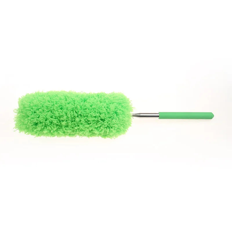 Cleaning Duster Lightweight Flexible Telescopic Stainless Steel Microfiber Gap Dust Removal Household Cleaner Feather Brush