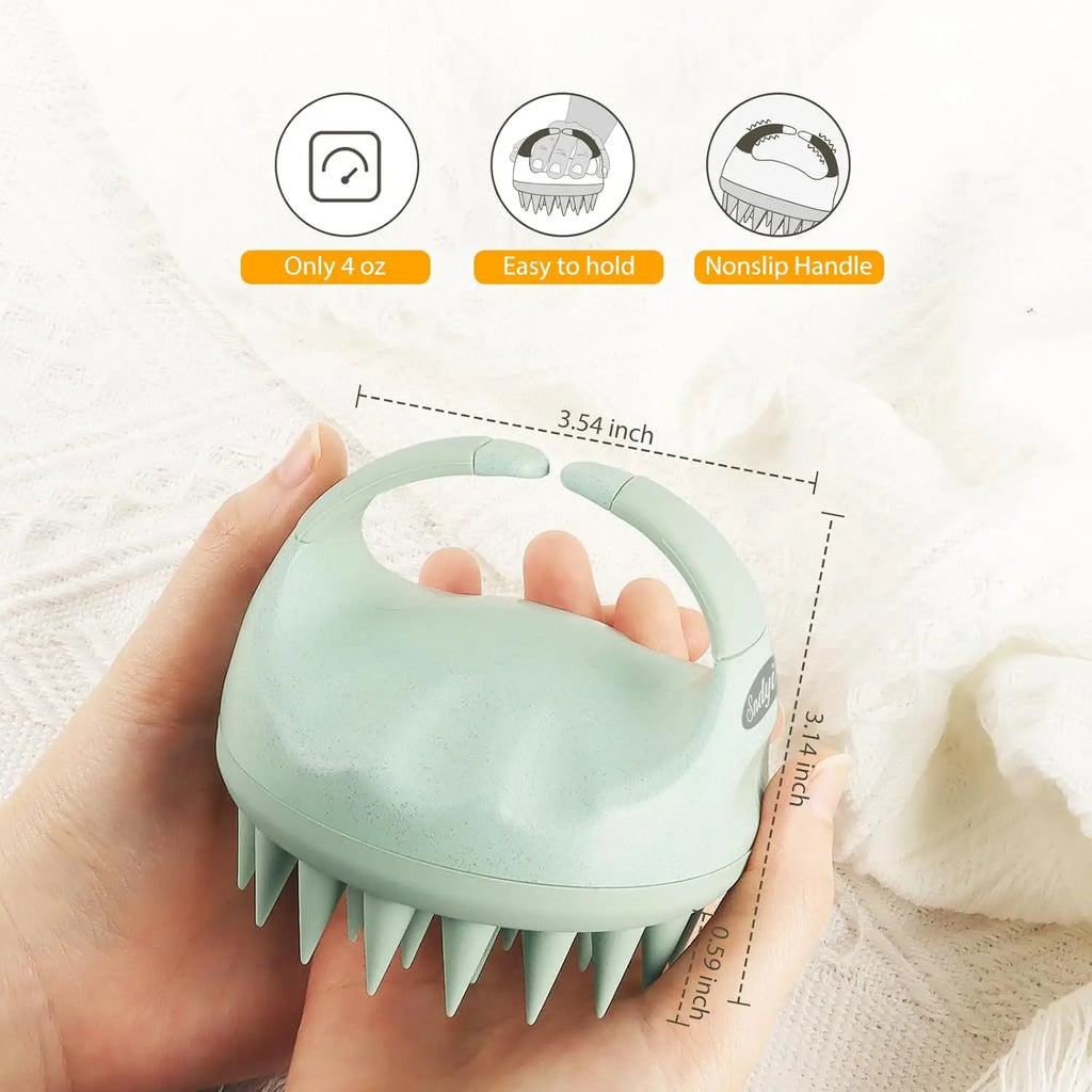 CALIYI 1/2 pcs Scalp Massage Shampoo Showering Brush Comb Scalp Cleaning Silicone Brush Scalp Care Stop Itch Bath Tools
