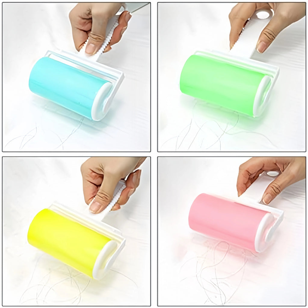 1 PC Washable Clothes Hair Sticky Roller Reusable Portable Home Clean Pet Hair Remover Sticky Roller Carpet Sofa Dust Collector