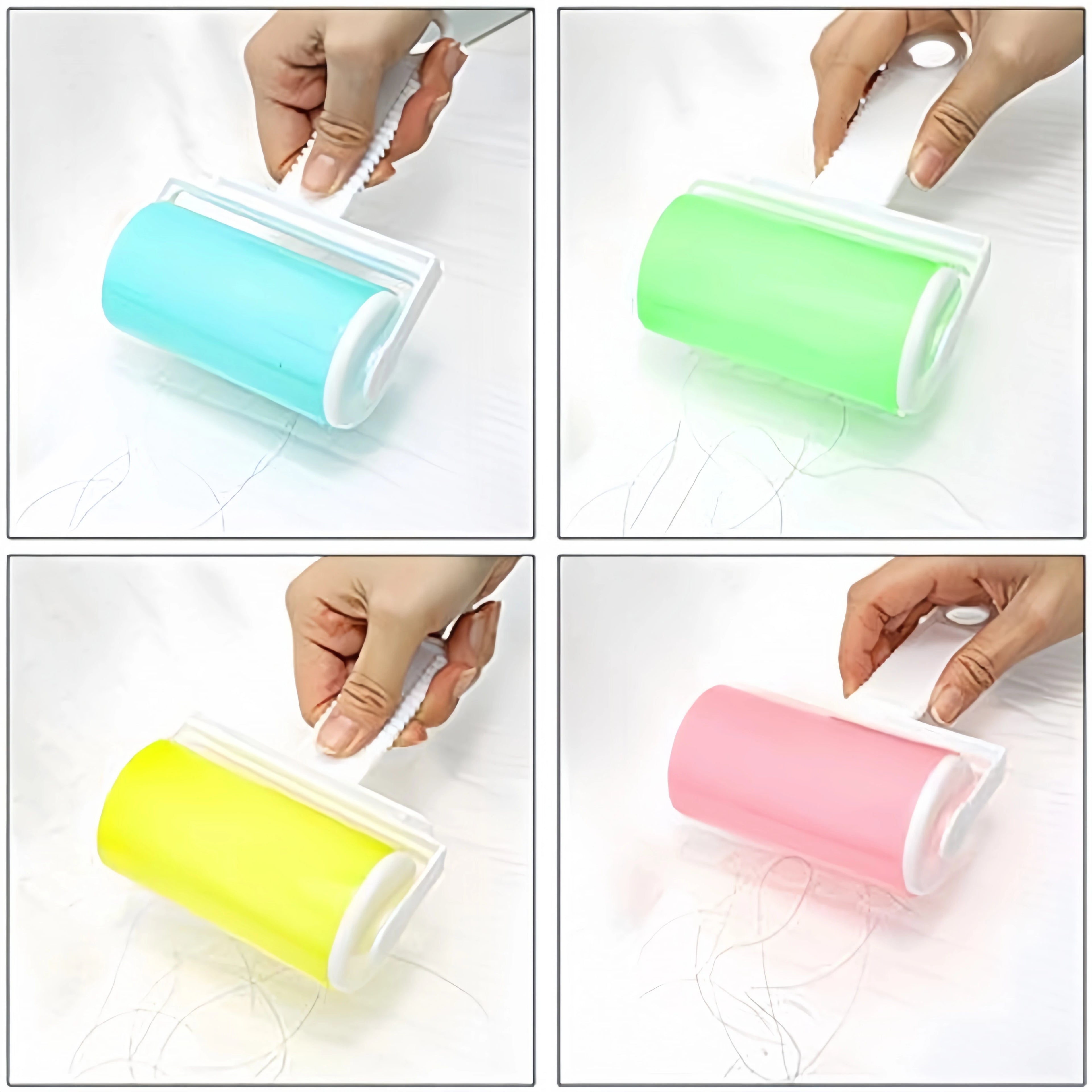 1 PC Washable Clothes Hair Sticky Roller Reusable Portable Home Clean Pet Hair Remover Sticky Roller Carpet Sofa Dust Collector