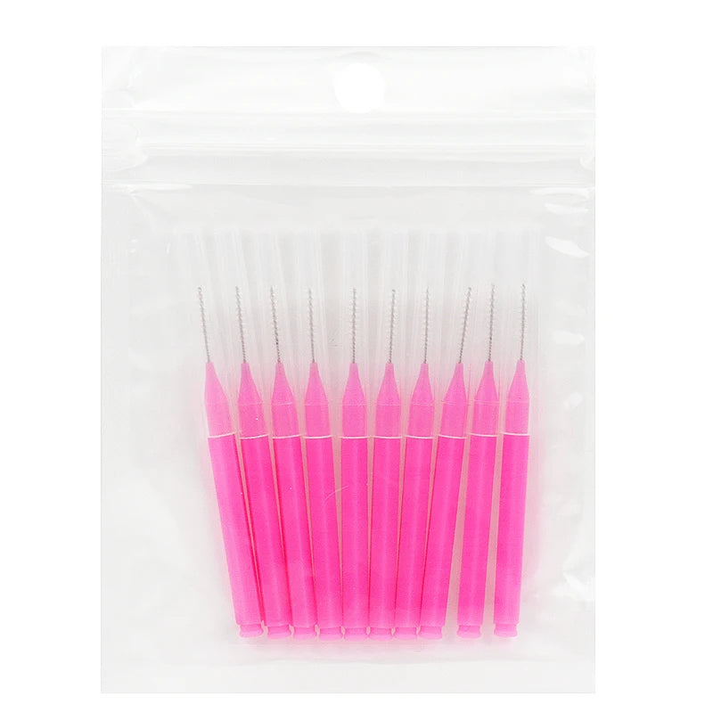 Interdental Brush Box Interdental Brush 20 Pieces Clean Tooth Gap Braces Gap Straight Orthodontic Interdental Brush