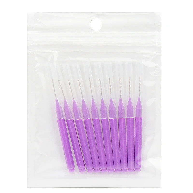 Interdental Brush Box Interdental Brush 20 Pieces Clean Tooth Gap Braces Gap Straight Orthodontic Interdental Brush