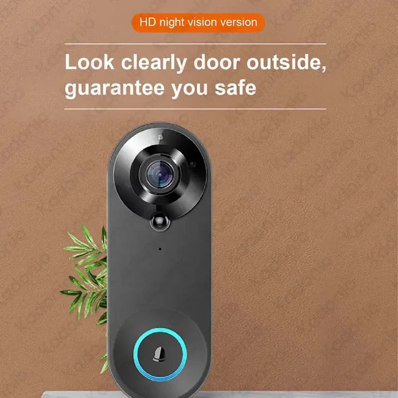 Kadonio 1080P WiFi Video Door Bell PIR Motion Detection Smart Camera Two-Way Audio