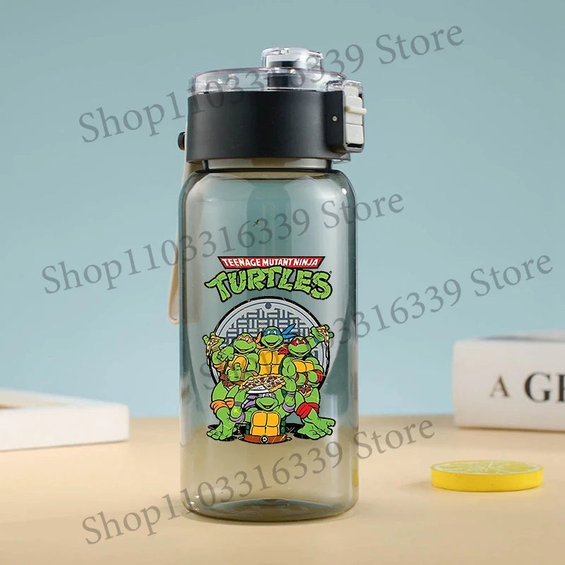 Teenage Mutant Ninja Turtles Water Bottle Portable Sports Water Cup Handy Cup Outdoor Travel Office Essential Water Bottles Gift
