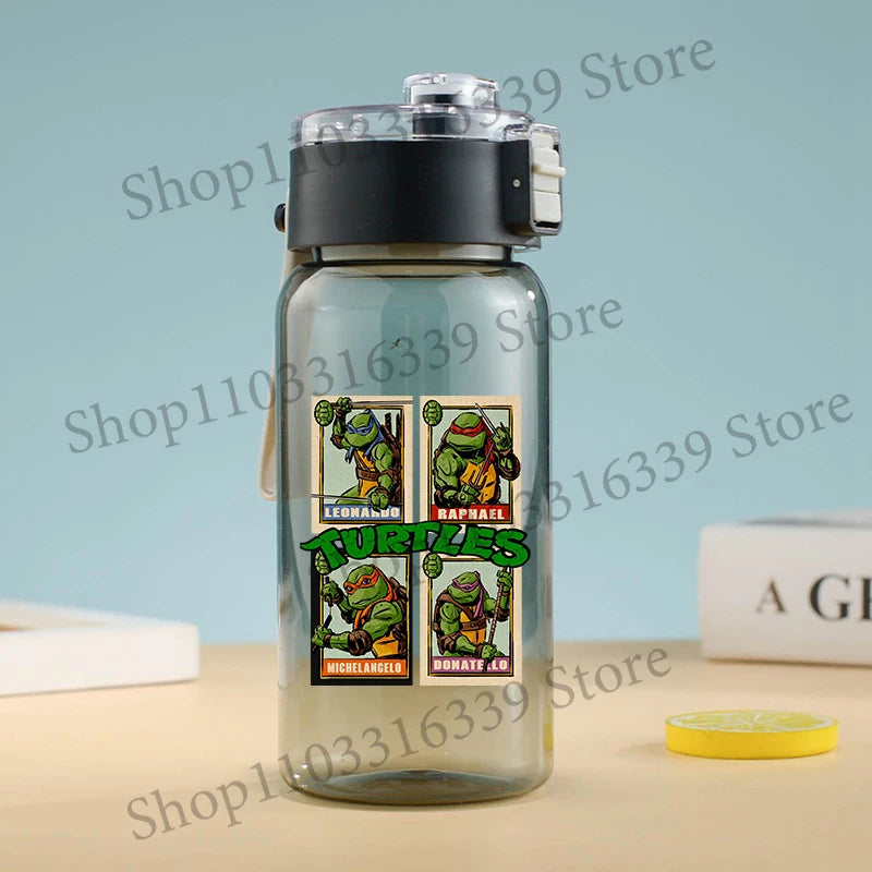 Teenage Mutant Ninja Turtles Water Bottle Portable Sports Water Cup Handy Cup Outdoor Travel Office Essential Water Bottles Gift
